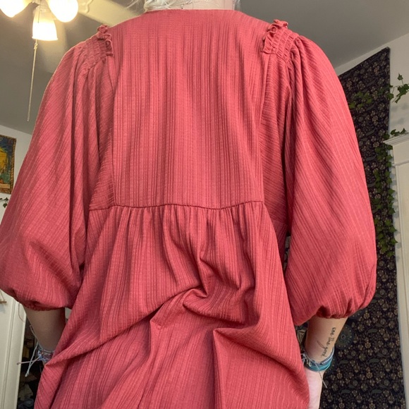 Boho Rust Flowy Shirt - Picture 3 of 5